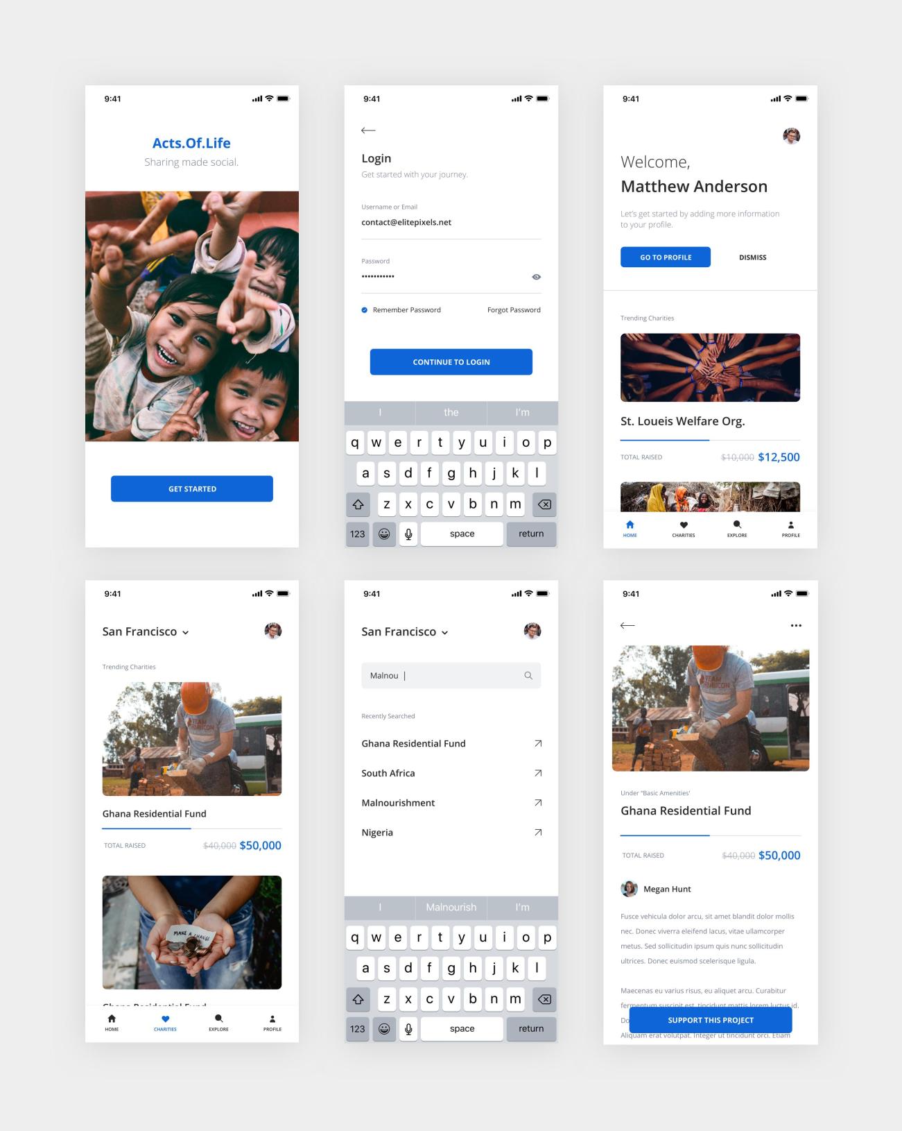 众筹类app ui sketch资源分享
