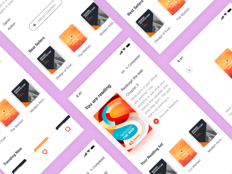 一套轻量的阅读类app ui源文件下载，小说阅读类app应用ui源文件。